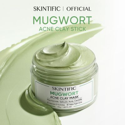 SKINTIFIC - Mugwort Mask Anti Pores &amp; Acne Clay Mask 55G