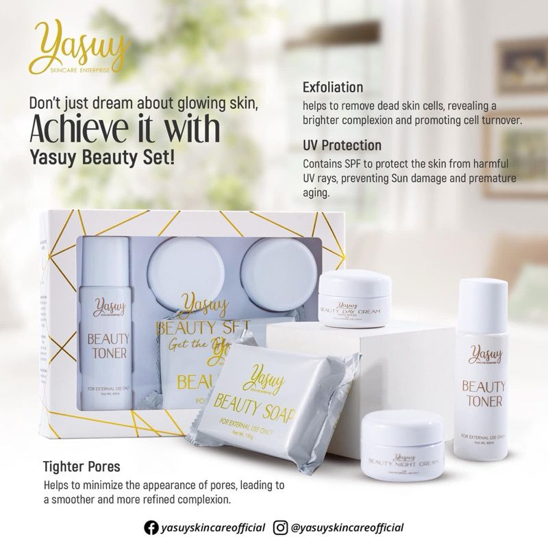 Yasuy Stunning White Beauty Set (NEW PACKAGING)