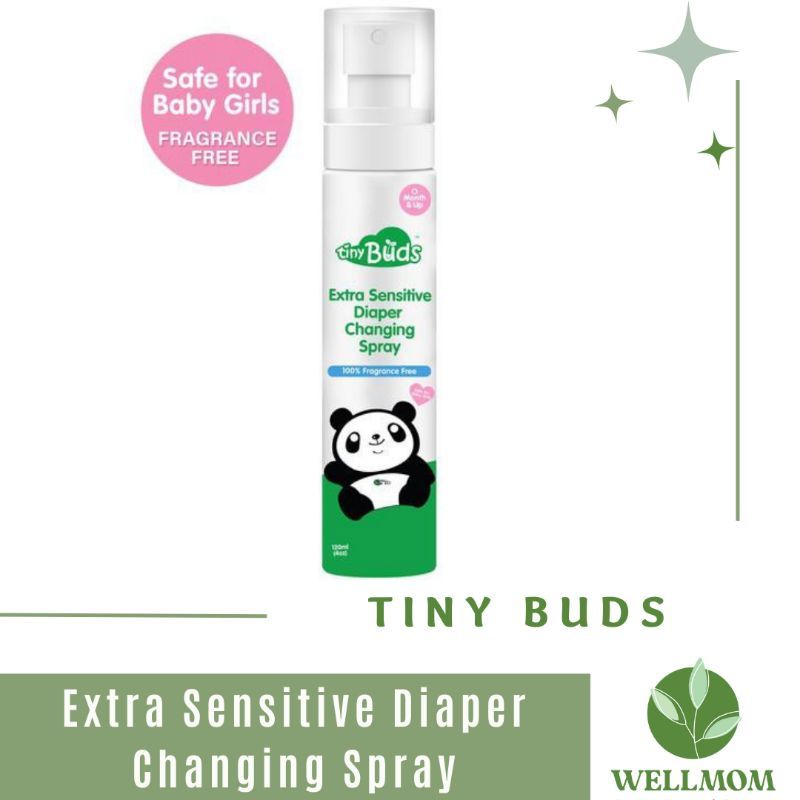 Tiny Buds Baby Naturals Tiny Buds Extra Sensitive Diaper Changing Spray (120ml) Tiny Buds Baby Naturals Tiny Buds Extra Sensitive Diaper Changing Spray (120ml)