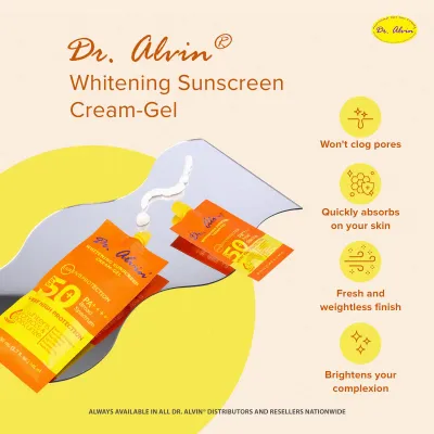 Dr Alvin Whitening Sunscreen 50 SPF PA++++ 50ml