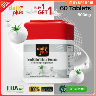 Daily Plus Pearl Skin White Tomato Whitening Supplement, 60 Tablets, 500mg