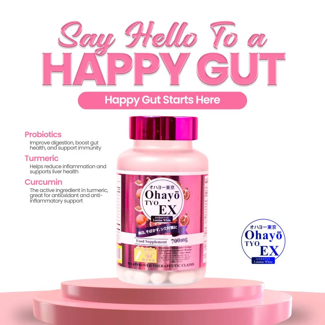 Ohayo TYO EX Lumine White Glutathione 700mg, 60 Capsules