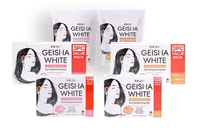 Geisha White Scar And Blemish Skin Brightening Bar Soap - 65gx2 / 65gx3