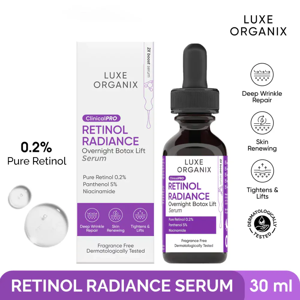 Luxe Organix Clinical Pro Retinol Radiance Serum 30ml Luxe Organix Clinical Pro Retinol Radiance Serum 30ml
