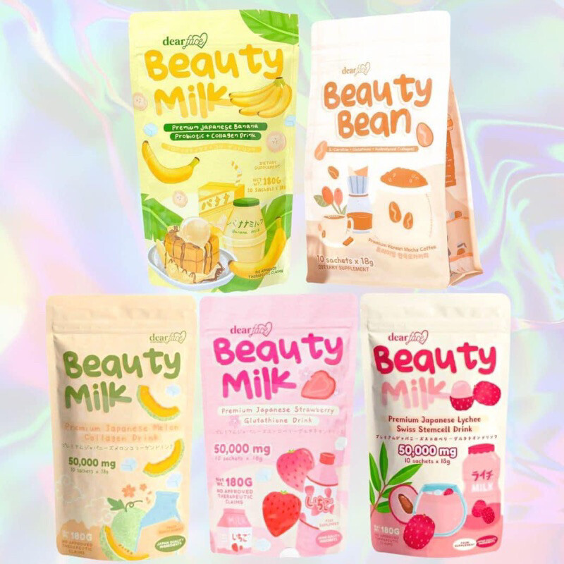 Dear Face Beauty Milk Strawberry 500g - BIG