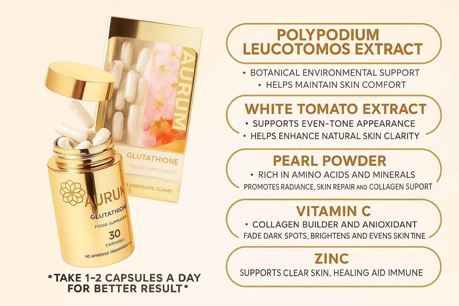 hikari glutathione reviews Hikari Skin Essentials AURUM 30 Capsules NEW AND IMPROVED 1 BOTTLE 30CAPS  S-Acetyl Glutathione Capsules main image 0