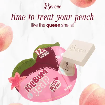 KSerene KiLiBUM Gluta Glycolic Soap 70g x 3 Bars – Gentle Exfoliating Bar with Glycolic, Kojic &amp; Lactic Acid, Caviar Lime Extract, Glutathione – Smooth, Even, and Fresh-Looking Skin – Daily Use Face &amp;