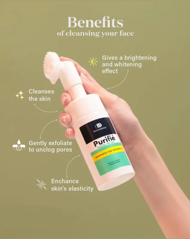 Beautederm Purifie Facial Wash with Brush 100ml
