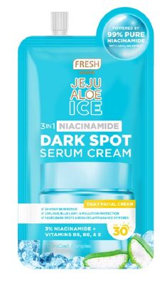 Fresh Skinlab K-Aloe Ice 3 in 1 Niacinamide Dark Spot Serum Cream SPF 30 10ml