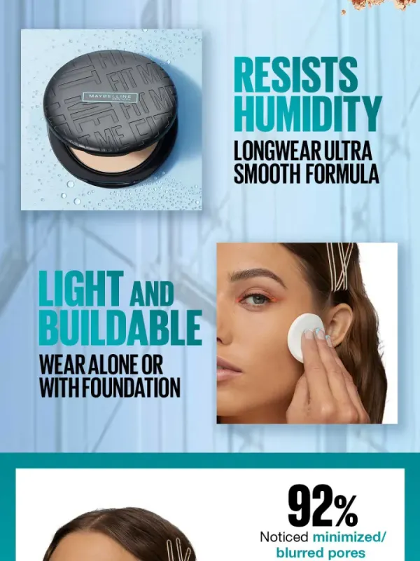 Maybelline Fit Me Compact Powder [12HR Oil Control] - 120 Classic Ivory