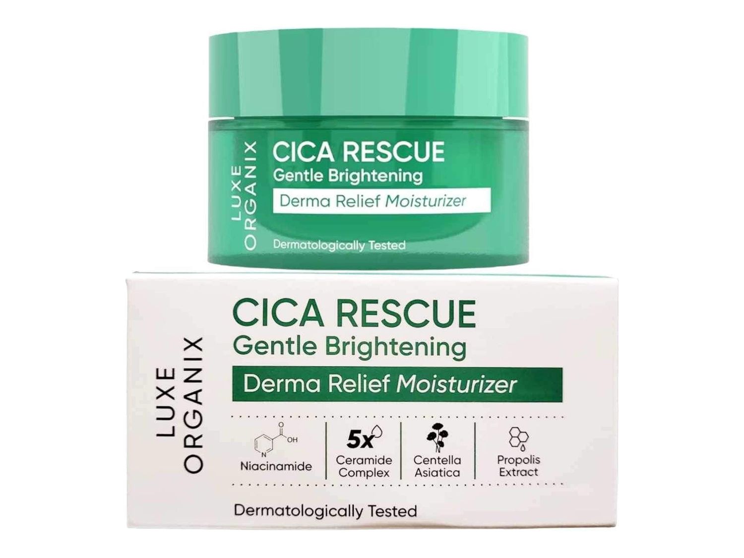 Luxe Organix Cica Rescue Gentle Brightening Moisturizer 50g