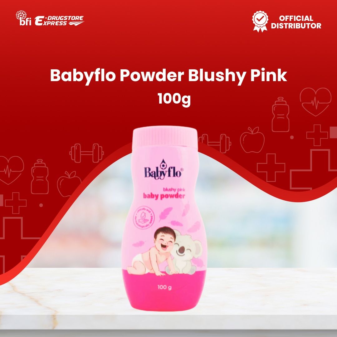 Babyflo Blushy Pink Baby Powder (100g)