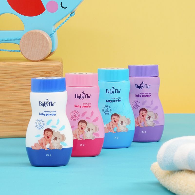 Babyflo Blushy Pink Baby Powder (100g)