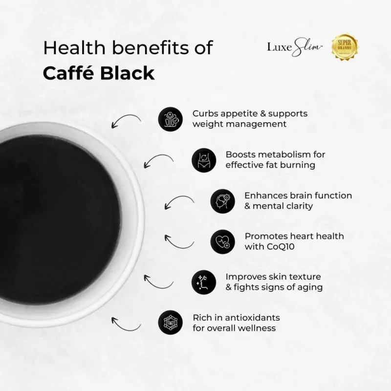 Luxe Slim Caffe Black 500g - Tub
