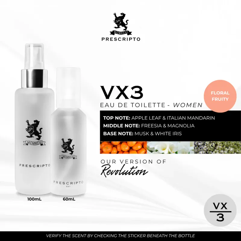 Prescripto - VX3 60ml Small Prescripto - VX3 60ml Small