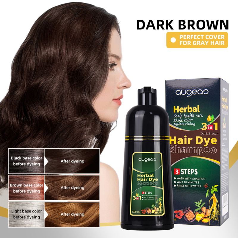 Augeas Herbal Hair Dye Shampoo 500ml