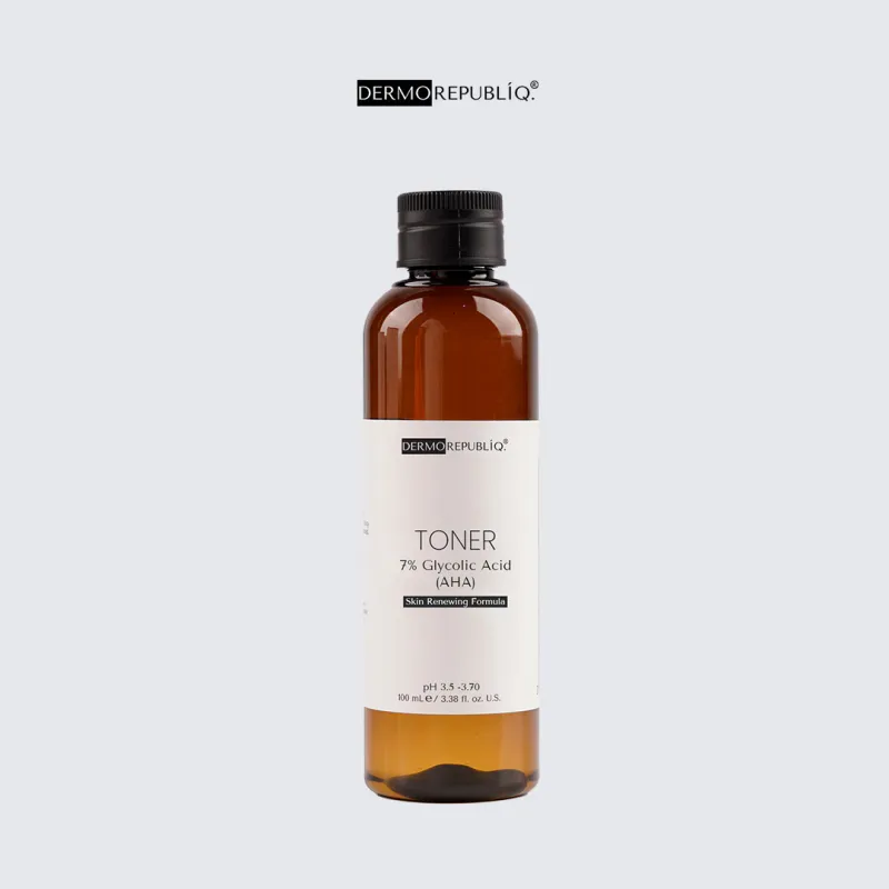 Dermorepubliq 7% Glycolic Acid (AHA) Skin Renewing Toner - 100 ml