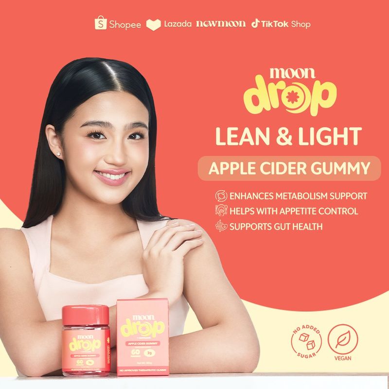 NEW MOON Moon Drop Gummies Apple Cider | Niacinamide | Collagen + Multivitamin 3g 60 Gummies NEW MOON Moon Drop Gummies Apple Cider | Niacinamide | Collagen + Multivitamin 3g 60 Gummies