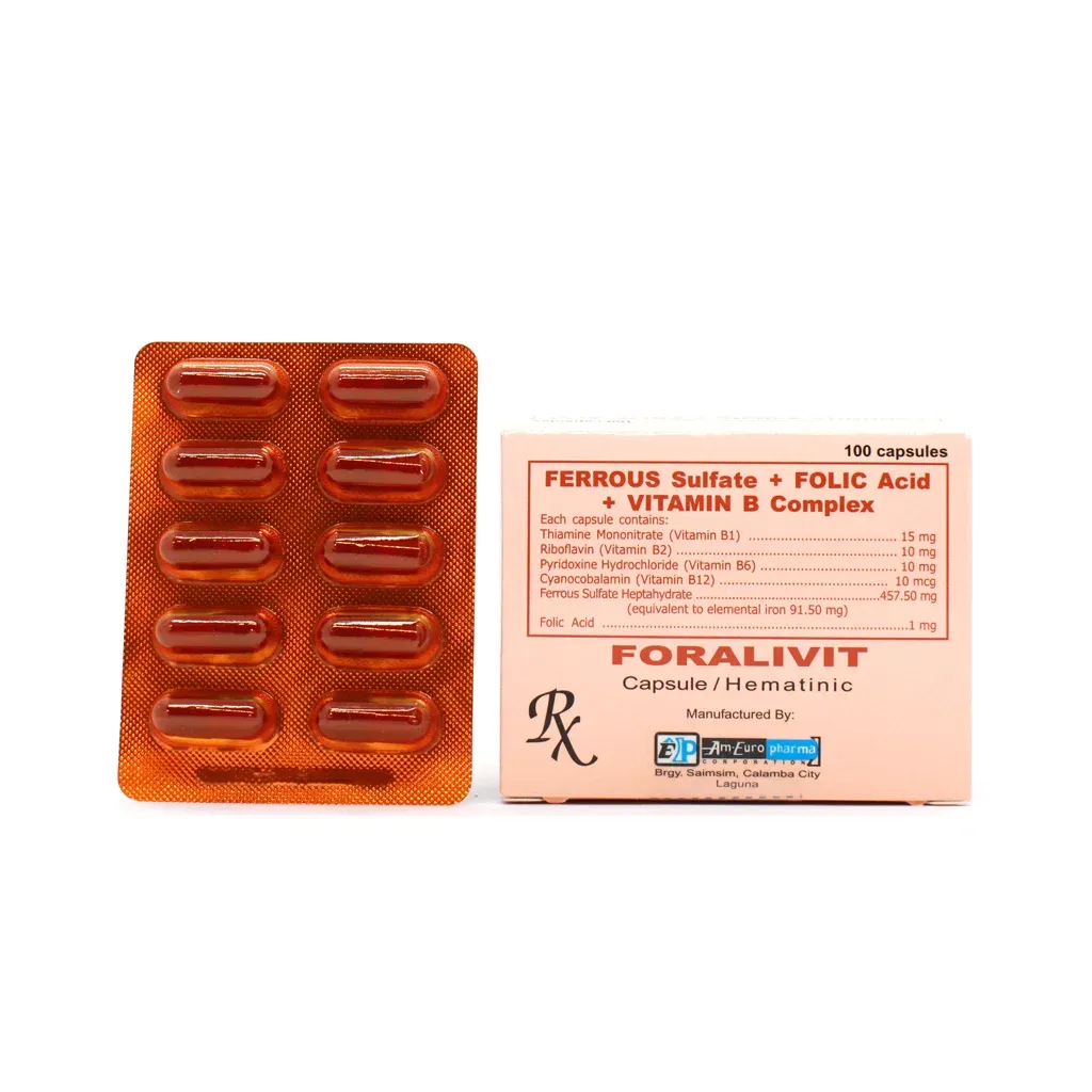 Foralivit Capsule Multivitamins + Iron l100 Caps