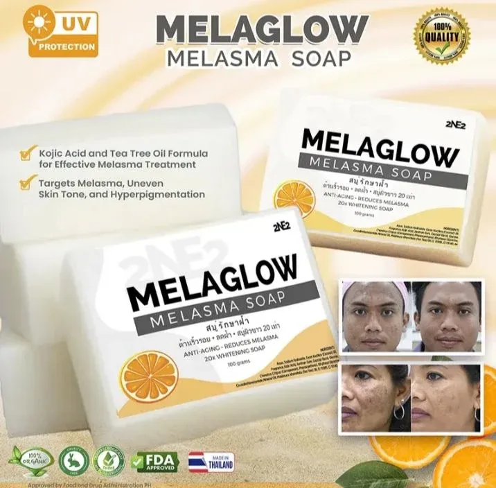 Melaglow Melasma Soap Anti-aging Reduces Melasma and Sun Protection Anti-Aging Sensitive