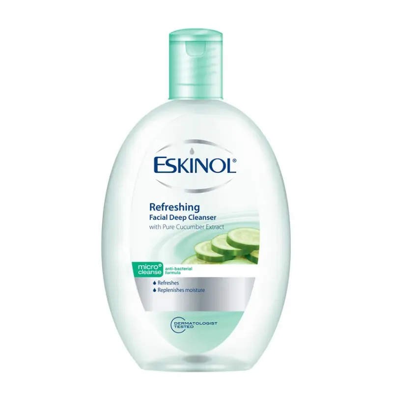 Eskinol Refreshing Facial Deep Cleanser with Pure Cucumber Extract 225mL