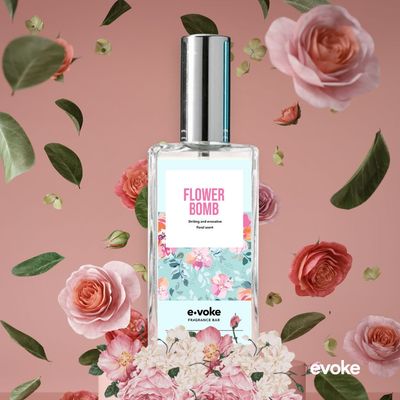 Flower Bomb by Evoke: Long-lasting Oil-based Perfume