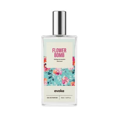 Flower Bomb by Evoke: Long-lasting Oil-based Perfume