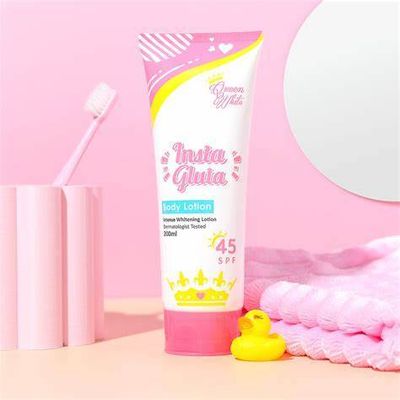 QUEEN WHITE Insta - Gluta Whitening Body Lotion SPF 45