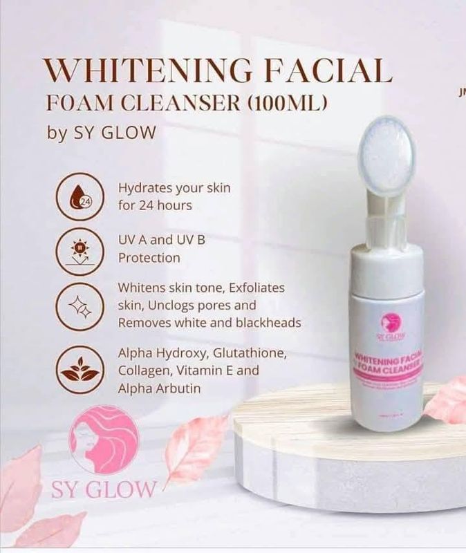 SY GLOW Whitening Facial Foam Cleanser 100ml