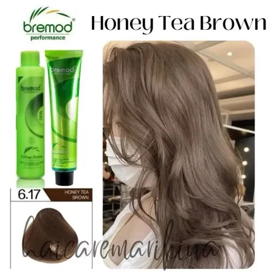 Bremod Hair Color 6.17 Honey Tea Brown Bremod Hair Color 6.17 Honey Tea Brown