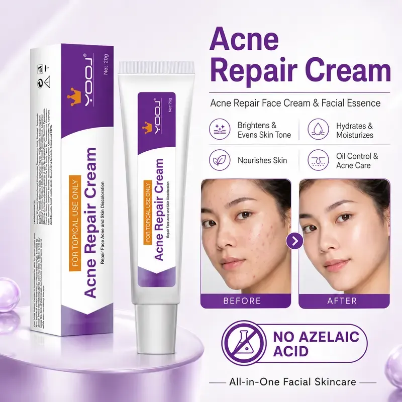 YOOJ Acne Repair Cream Oil Control Pore Minimizing &amp; Skin Brightening Daily Face Moisturize