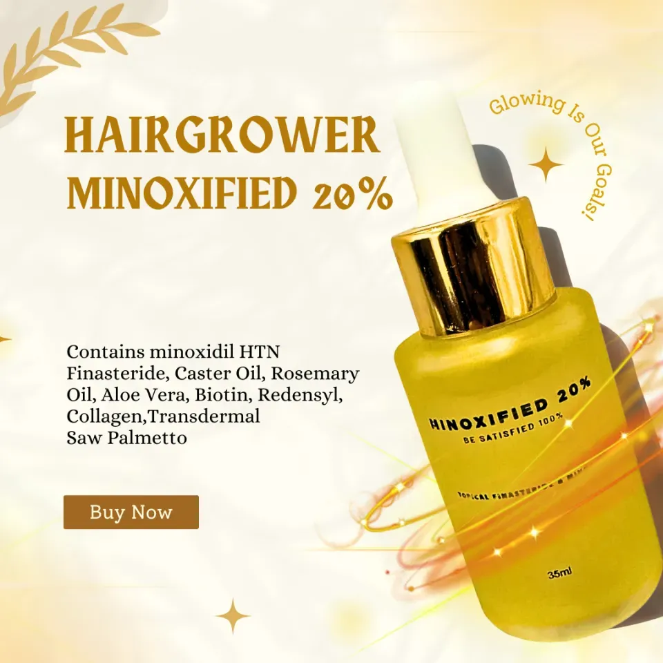 Minoxified 20% - Ultimate Hair Growth Formula: Extra Strength Minoxidil Solution Hypoallergenic Hair