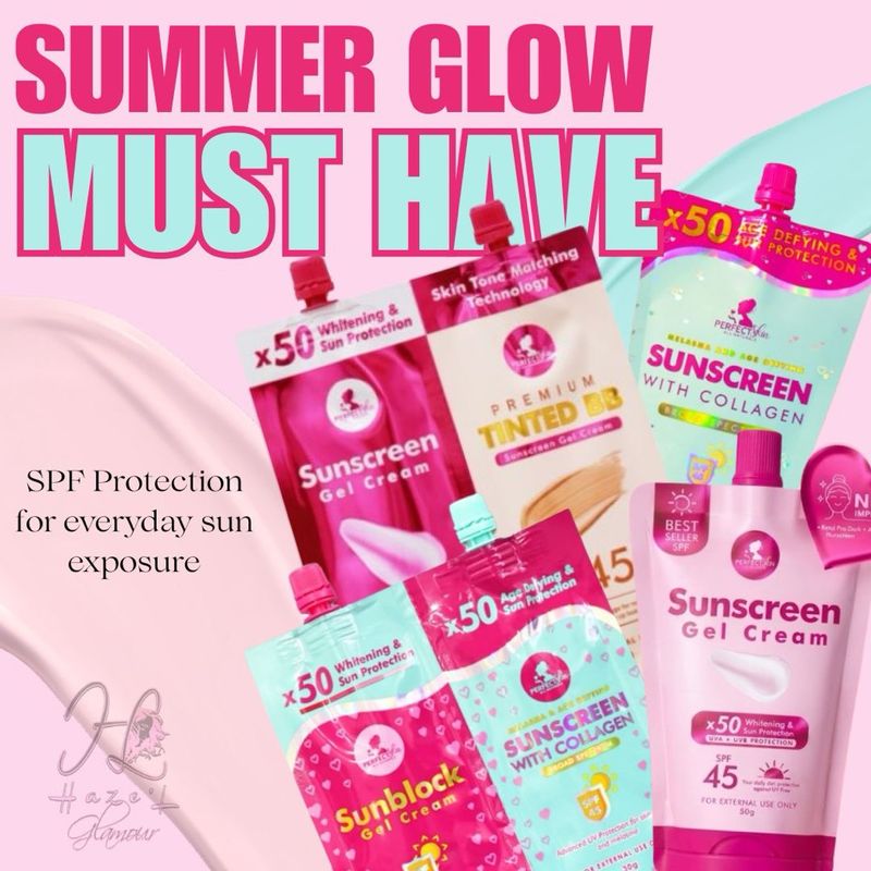 Perfect Skin TWINPACK Sunblock Gel Cream + Melasma Age Defying Sunscreen with Collagen