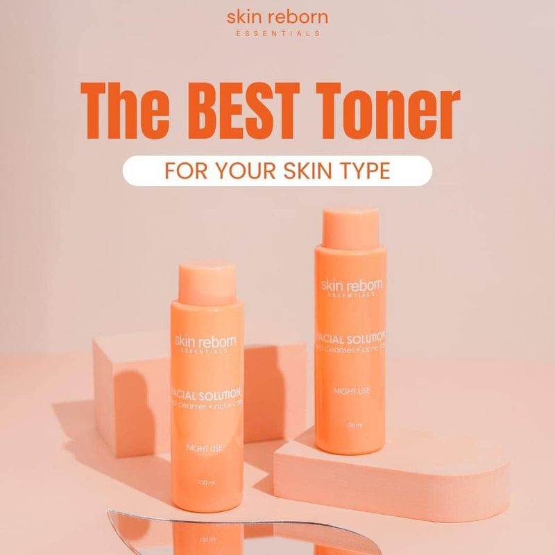 Skin Reborn Essentials Toner Topical Solution Pore Control Toner Solution Hydroquinone 120ml