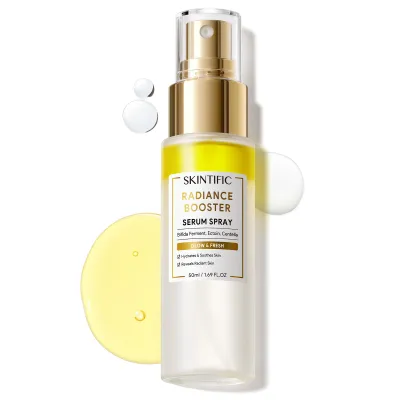 Skintific Radiance Booster Serum Spray All-in-One Hydrating Mist Primer Setting Spray