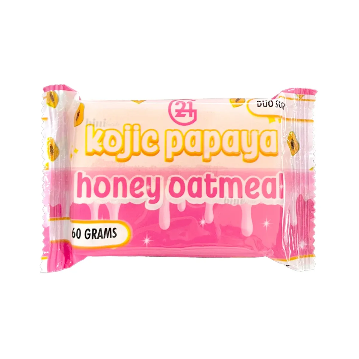 G21 Mini Duo Soap Kojic Papaya + Honey Oatmeal - Small 60g