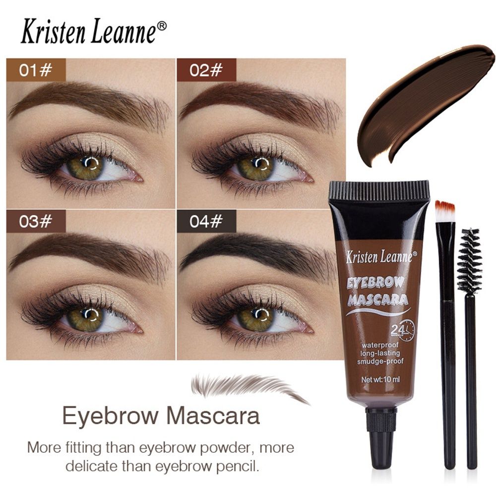 Kristen Leanne Eyebrow Gel 24 Hours Waterproof Non-Vignetting Styling Lasting Liquid Eyebrow Cream  10ml