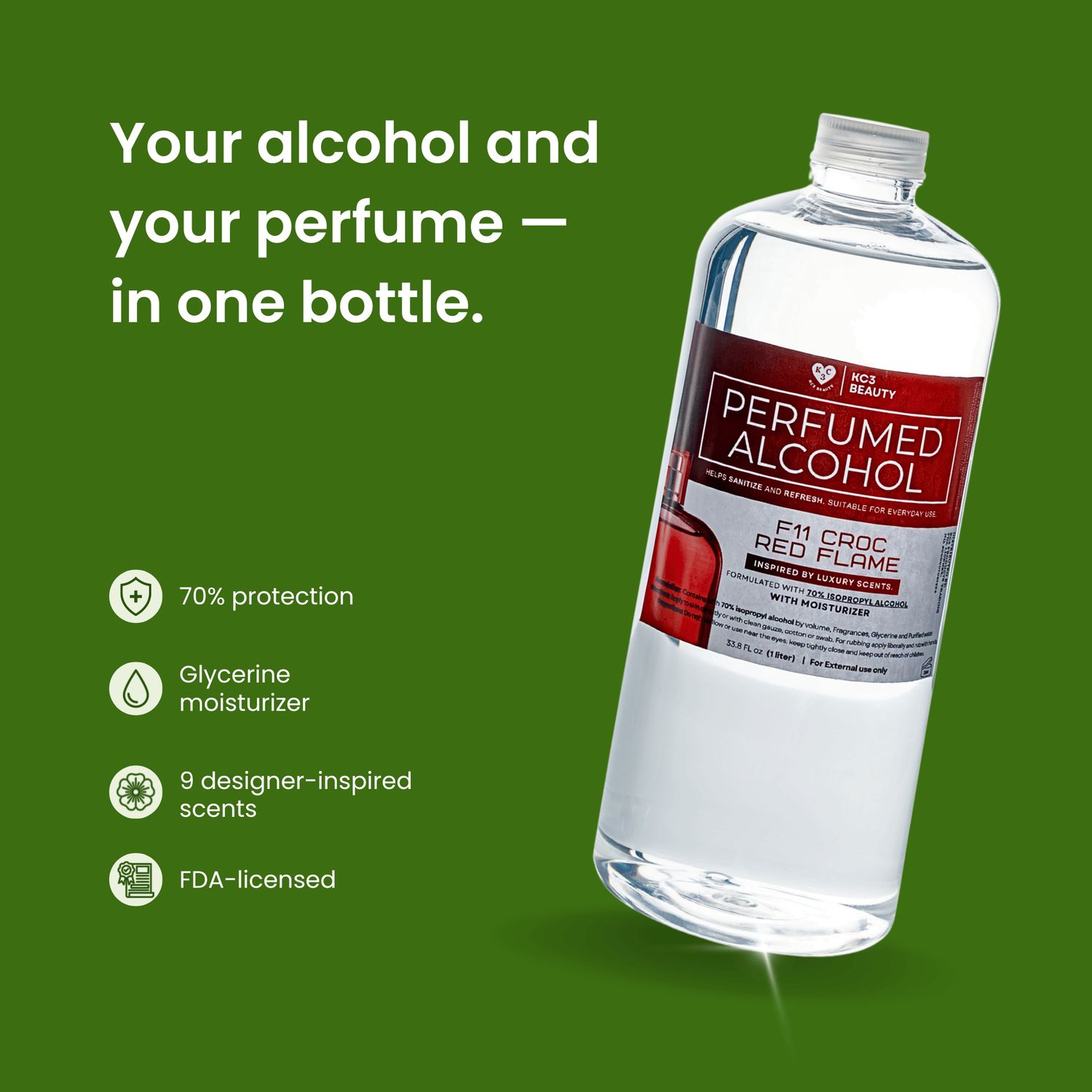 KC3 Perfume Alcohol 1 Liter KC3 Perfume Alcohol 1 Liter