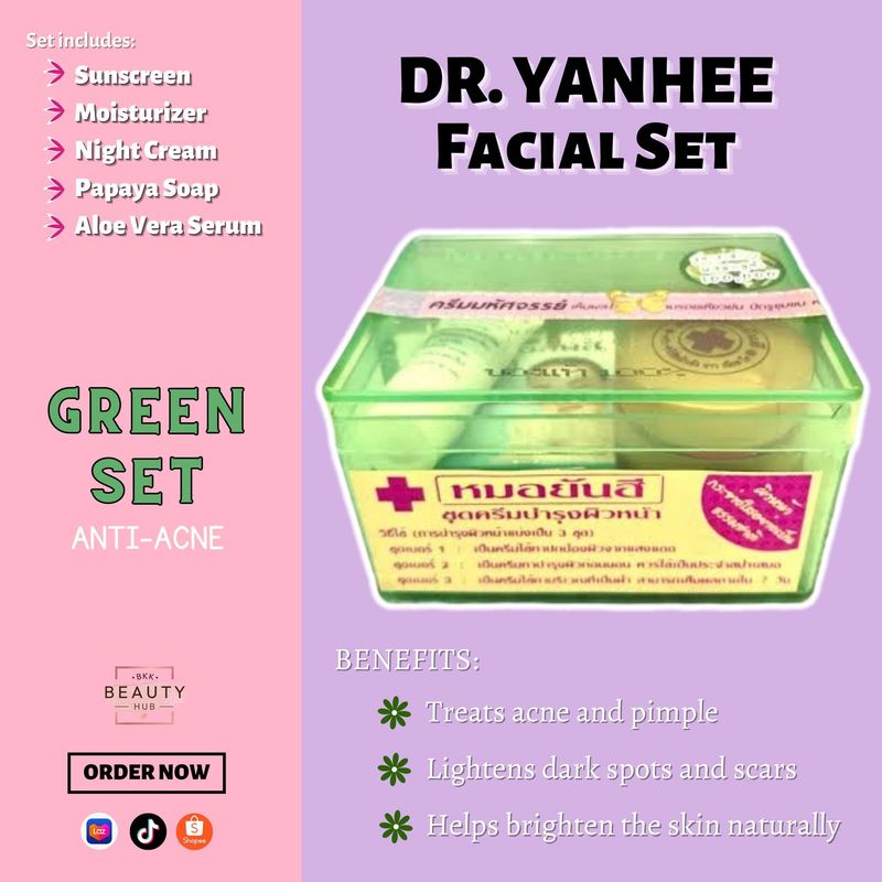 Dr. Yanhee Facial Set - Acne set (Green Set)