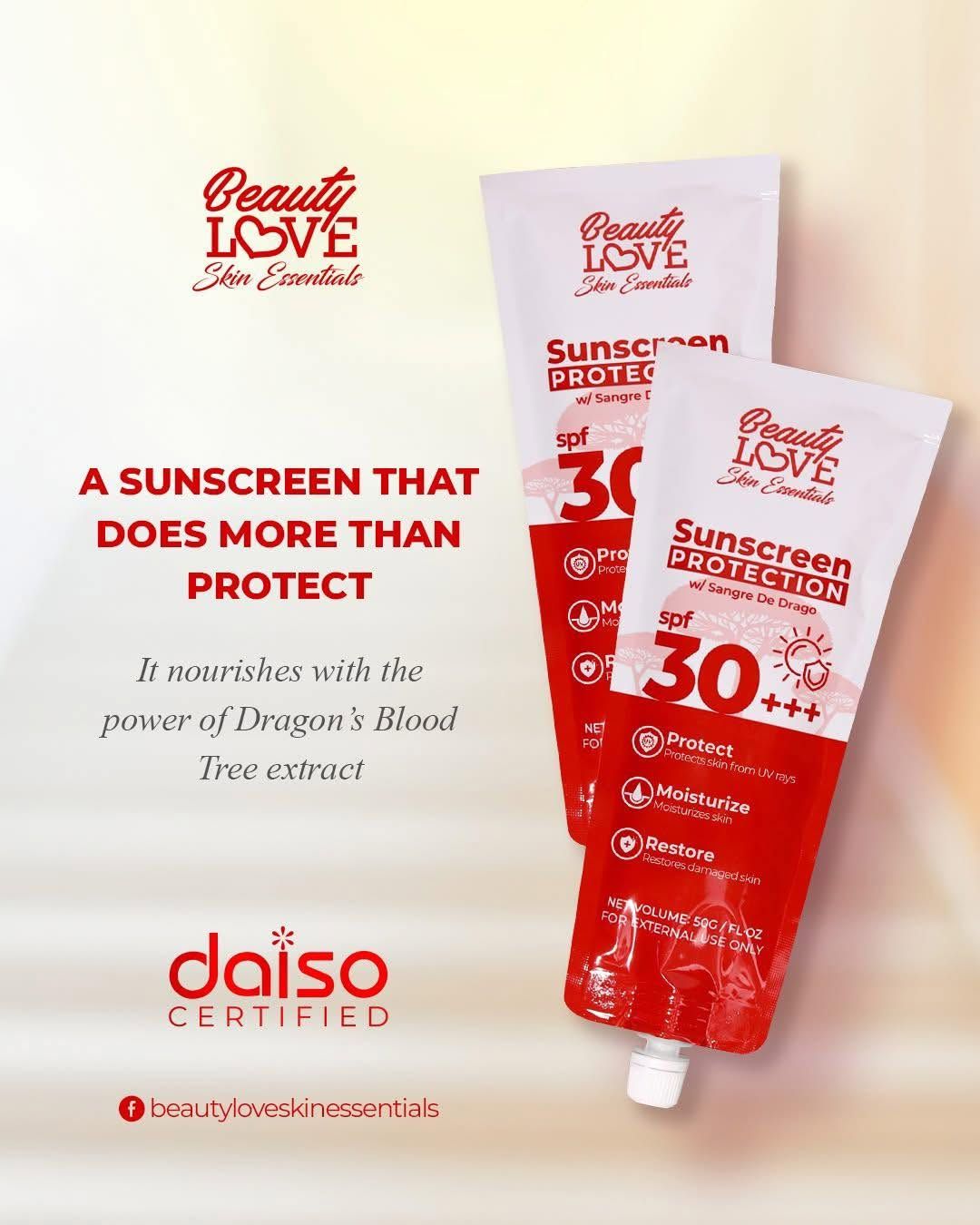 Beauty Love Sunscreen Protection SPF30 50g