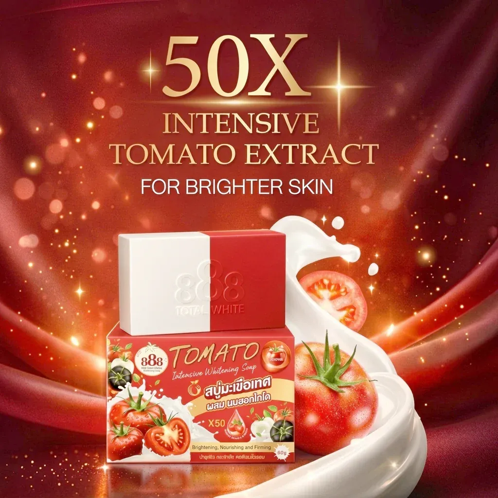 888 Tomato Soap Lycopene-Enriched Hydrating &amp; Smoothing (90g)