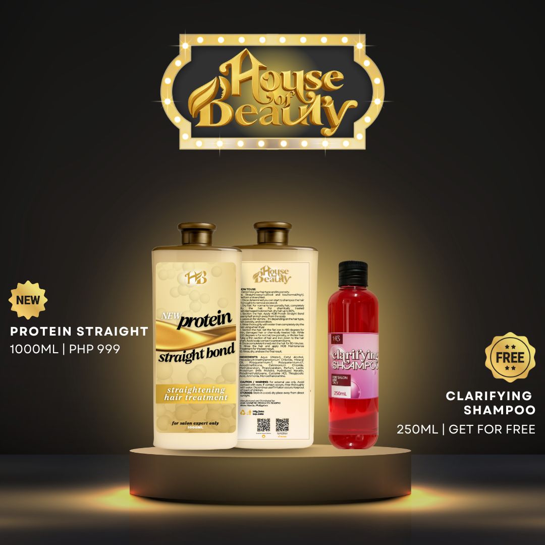 Protein Straight Bond Hair with Clarifying Shampoo