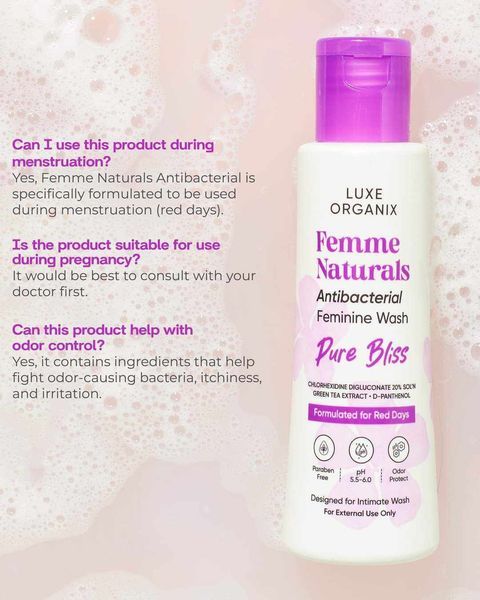 Luxe Organix Femme Naturals Whitening & Antibacterial Feminine Wash
