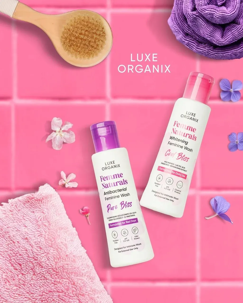 Luxe Organix Femme Naturals Whitening &amp; Antibacterial Feminine Wash