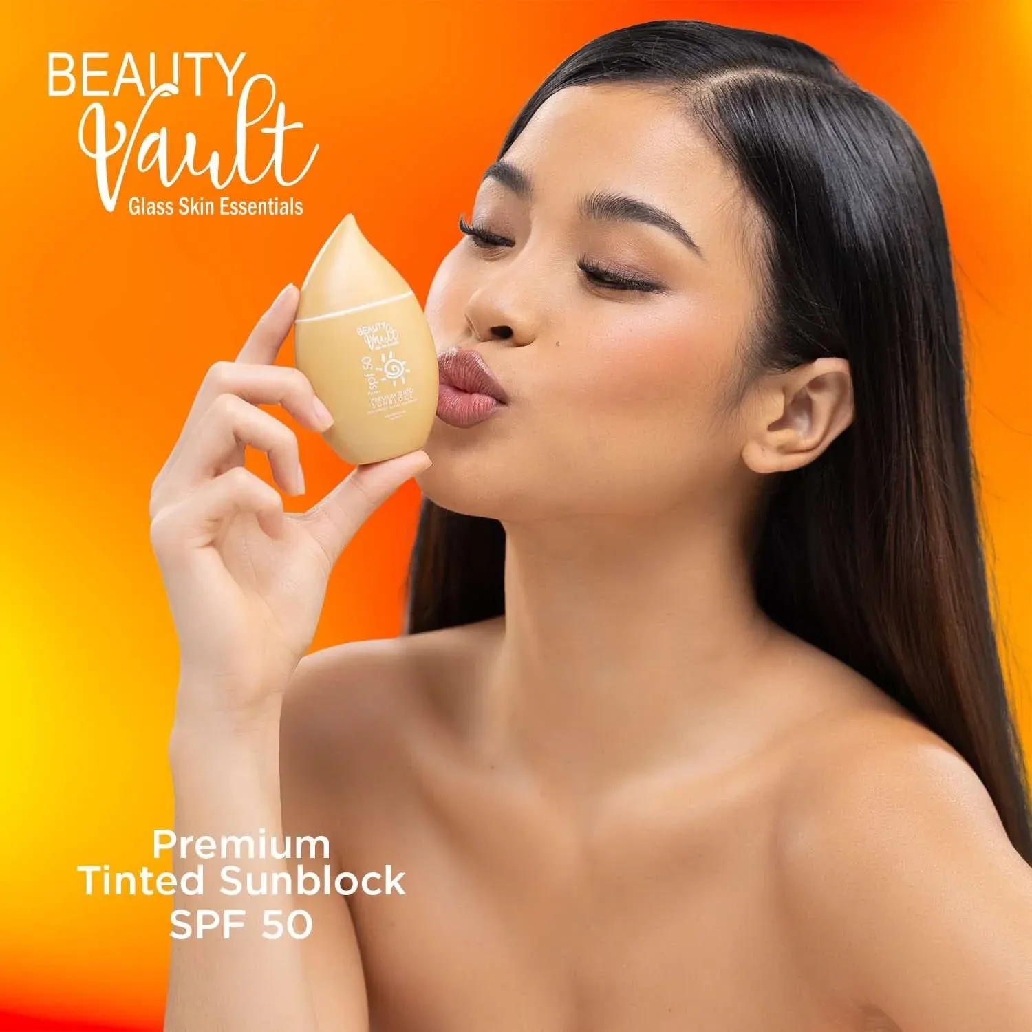 Beauty Vault Premium Tinted Sunblock SPF50 - 50g