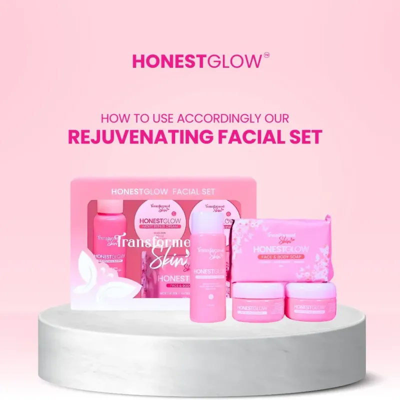 Honest Glow Facial Set Transformed Skin