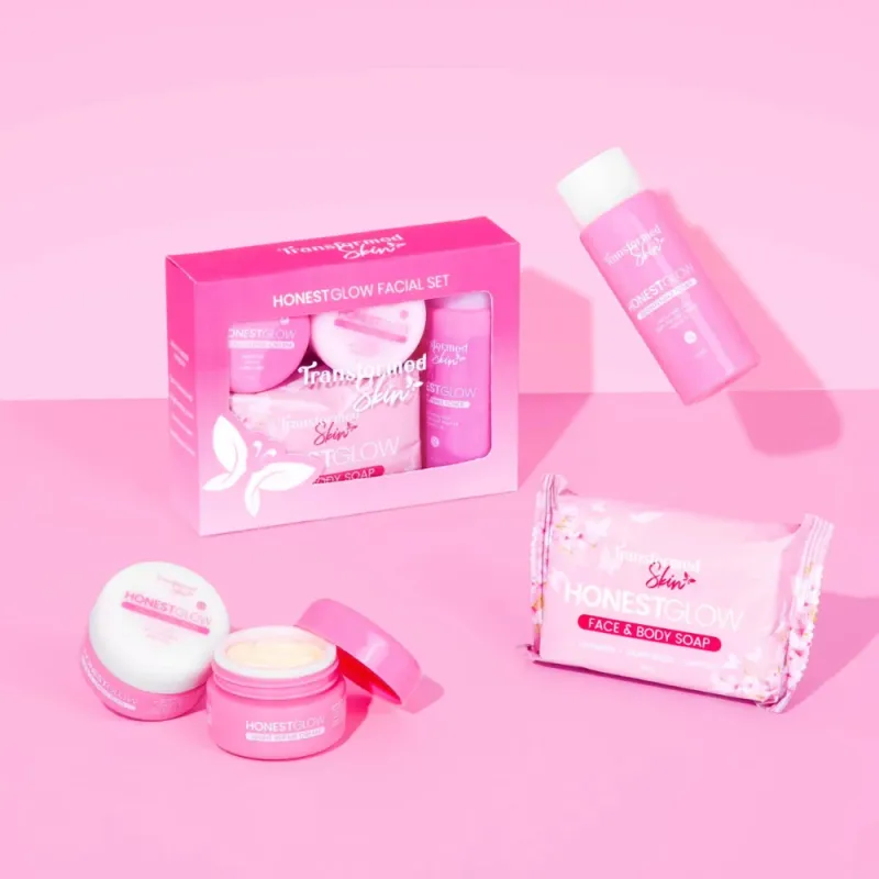 Honest Glow Facial Set Transformed Skin