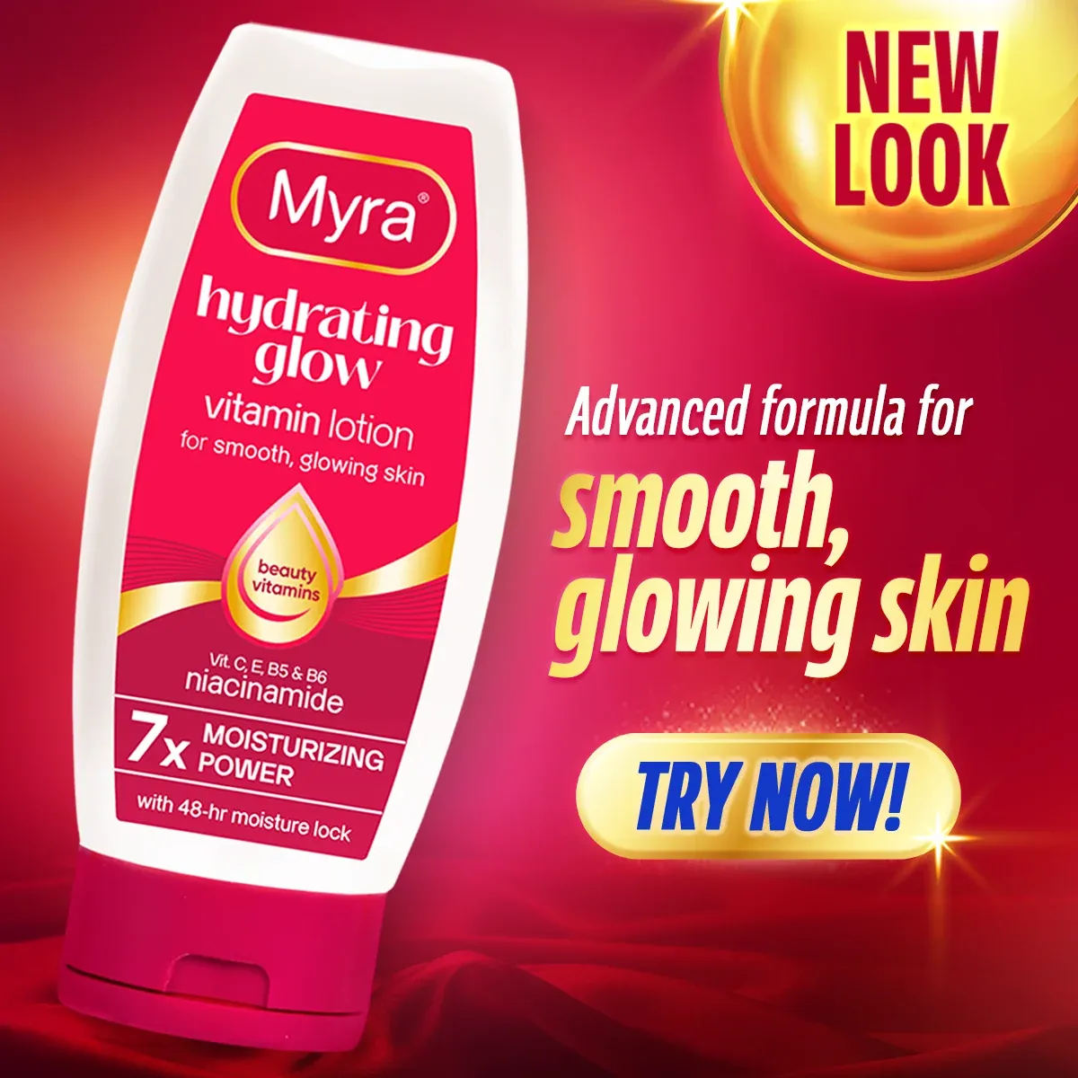 Myra Hydrating Glow Vitamin Lotion 200ml Myra Hydrating Glow Vitamin Lotion 200ml