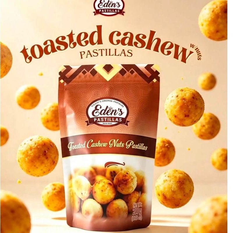 Eden's Pastillas - Toasted Cashew Nuts Favoured Pastillas