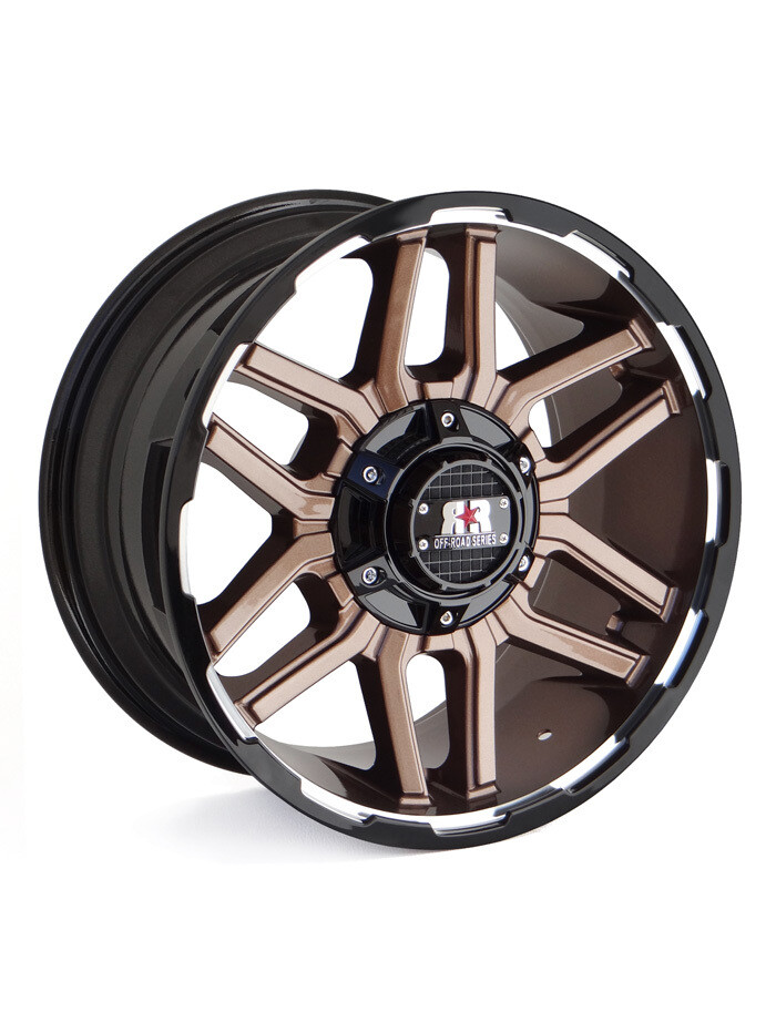 Road Rage® RRC3 17x9&quot; Gloss Black &amp; Dark Copper Tint CB106